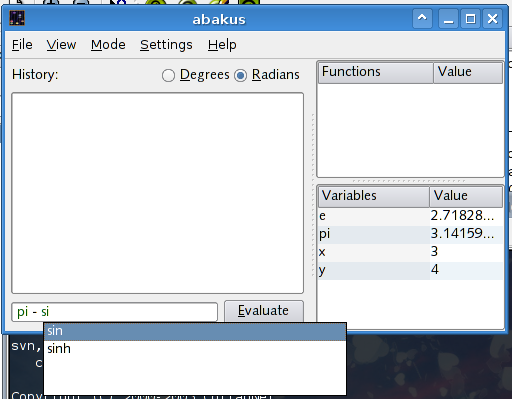 Screenshot of syntax-highlighted-abakus