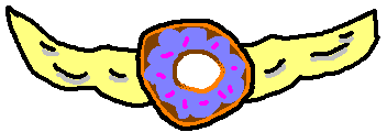 Image of a rendition of a donut warfare Officer insignia (fake)
